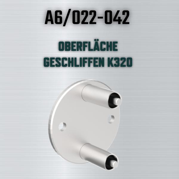 Edelstahl Wandanker Pfosten 42,4mm Geländer Pfostenhalter Steher V2A Wandflansch